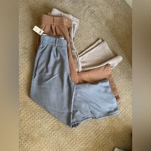 Abercrombie & Fitch Gray and Tan Trousers Relaxed Fit Bundle (3 pairs)